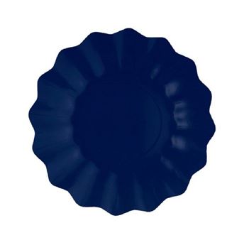 Imagen de Platos Azul Marino Ondas cartón 21cm (8 uds.)