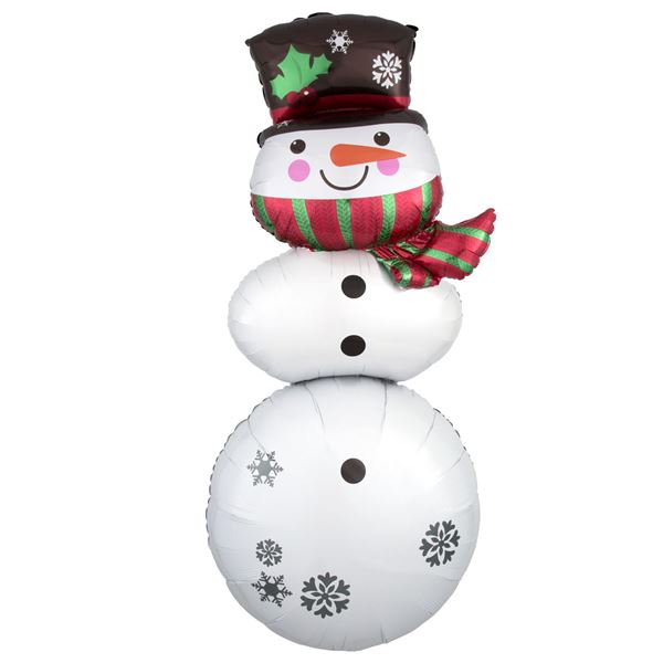 Muñeco de nieve con globos cheap