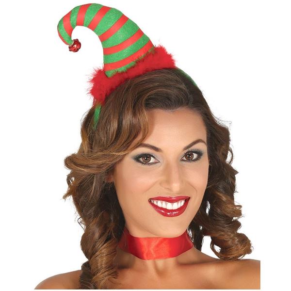 Imagen de Diadema Gorro Elfo Navideño