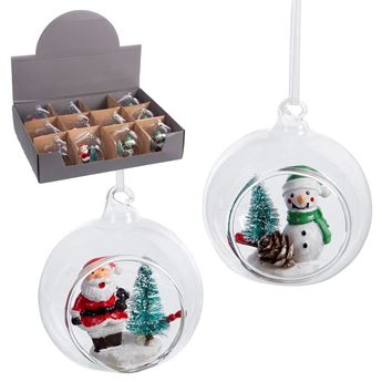 Imagens de Adorno Bolas Navideñas Cristal 8cm (2)