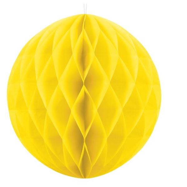 Picture of Decorados Nido de Abeja Amarillo (30cm)