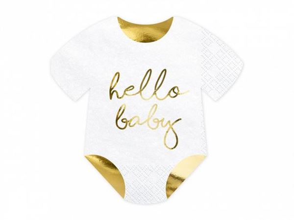 Imagen de Servilletas Forma Body Bebé original (20 unidades)