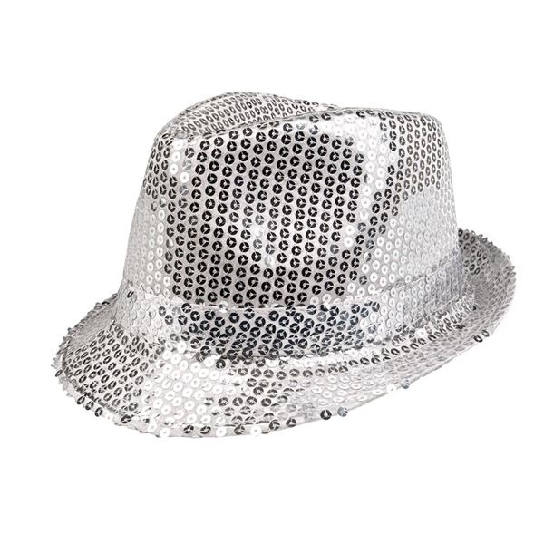Imagen de Sombrero Plateado Lentejuelas Pop