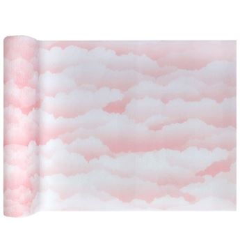 Imagen de Camino de Mesa Rosa Nubes Tela (5m)