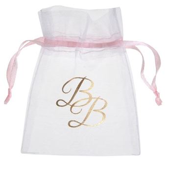 Imagen de Bolsitas organza Bebé rosa (6)