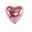 Picture of Globos Forma Corazón Rosa Dorado Látex 30cm (50 unidades)
