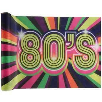 Imagen de Camino de Mesa Fiesta Años 80 Neón (3m)