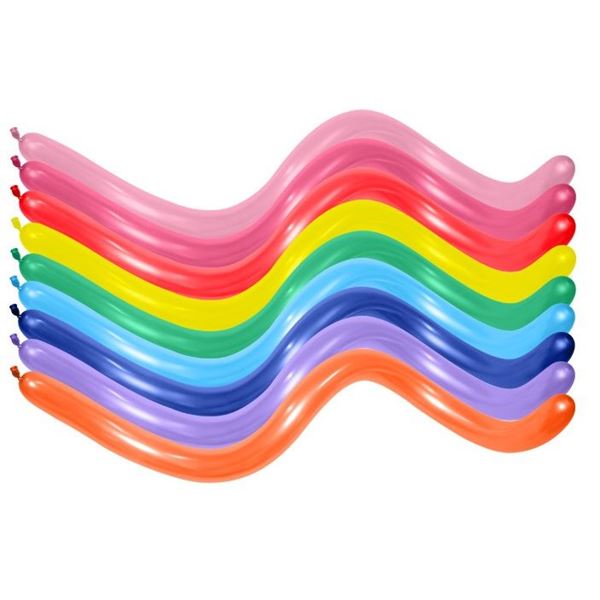 Imagens de Globos Moldeables 360 Colores Fashion Sólido 7.5cm X 150cm Sempertex 360-000 (50)