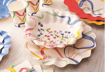 Imagens de Platos hondos Sinfonía de Flores cartón 24cm (8)