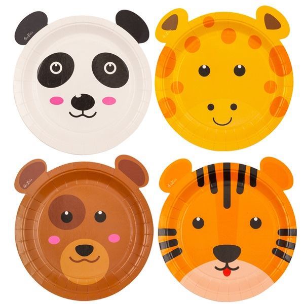 Platos Mi Zoo Animales Infantil cartón 18cm (8)✔️ por sólo 4,05 €. Envío en  24h. Tienda Online. . ✓. Artículos de  decoración para Fiestas.