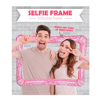 Imagen de Marco Photocall Rosa Selfie Hinchable