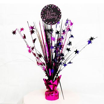 Imagen de Centro de Mesa Happy Birthday Glamour