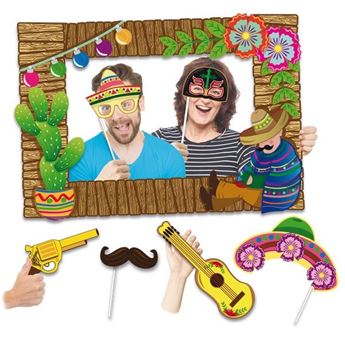 Imagen de Marco Photocall Mexicano con Accesorios