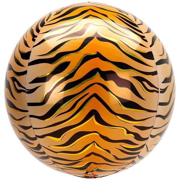 Imagen de Globo Tigre Esférico Orbz (38cm)