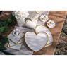 Imagen de Platos Corazón Blanco Puntos Elegantes cartón 22cm (10 unidades)