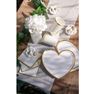 Imagen de Platos Corazón Blanco Puntos Elegantes cartón 22cm (10 unidades)