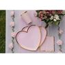 Imagen de Platos Corazón Rosa Puntos Elegantes cartón 22cm (10 uds)