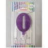 Imagen de Vela 0 Morada Glitter