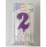 Imagens de Vela 2 Morada Glitter