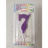 Imagen de Vela 7 Morada Glitter