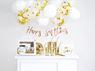 Imagen de Set decoración cumpleaños dorado para 6 personas