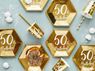 Imagen de Vasos 50 Cumpleaños Dorados cartón (6)