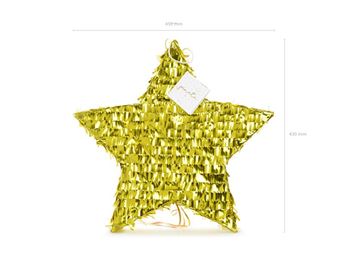 Imagen de Piñata estrella dorada (44cm)