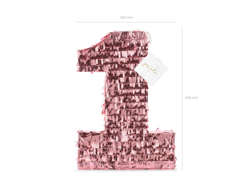 Piñata 1 Año Golpear Rosa (40cm)✔️ por sólo 26,55 €. Envío en 24h. Tienda  Online. . ✓. Artículos de decoración para  Fiestas.