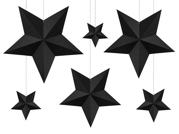 Picture of Decorados Estrellas Negras Colgantes (6)