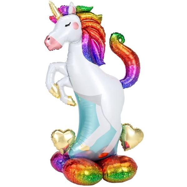 Picture of Globo Unicornio con Base sin Helio (139cm)