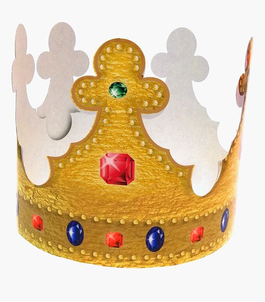 Imagen de Coronas Rey Feliz Cumpleaños cartón (10 unidades)