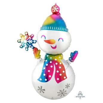 Imagen de Globo Muñeco de Nieve Colores (139cm)
