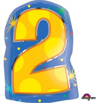 Imagen de Globo Número 2 Colores (50cm)