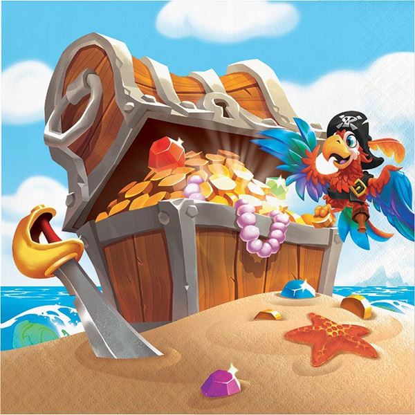Imagens de Servilletas Piratas Tesoro papel (16)
