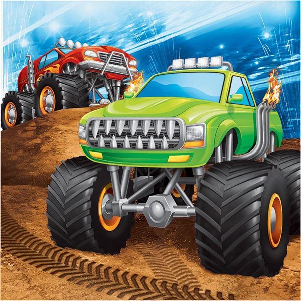 Imagen de Servilletas Monster Truck papel (16)
