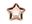 Picture of Platos Estrella Rosa Dorado cartón 18cm (6 uds.)
