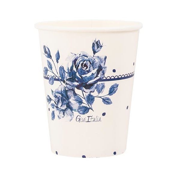 Imagens de Vasos English Rose cartón (8 uds)