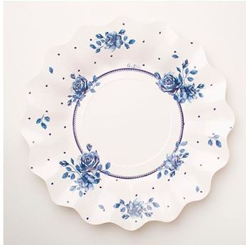 Imagen de Platos English Rose cartón 27cm (8)