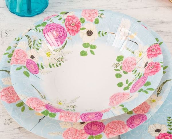 Imagen de Platos hondos Jardín Secreto cartón 24cm (8)