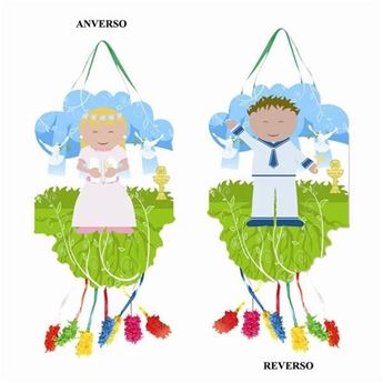 Imagen de Piñata Primera Comunión Niño y Niña Reversible