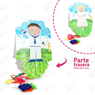 Imagen de Piñata Primera Comunión Niño y Niña Reversible