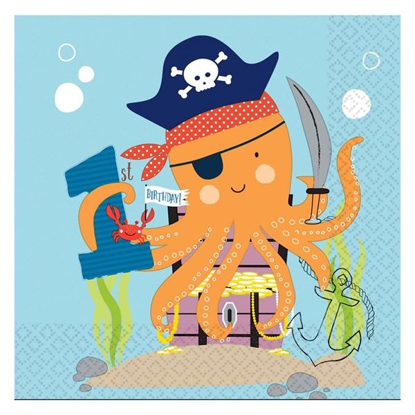 Imagens de Servilletas Pirata infantil Primer Cumple (16)