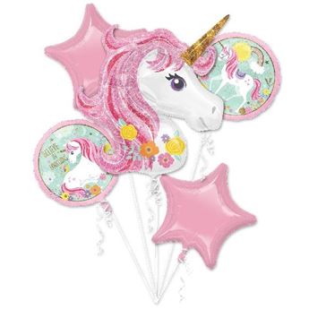 Imagen de Globos Bouquet Unicornio (5)