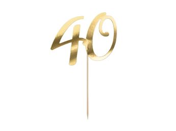 Imagen de Topper 40 Cumpleaños Dorado