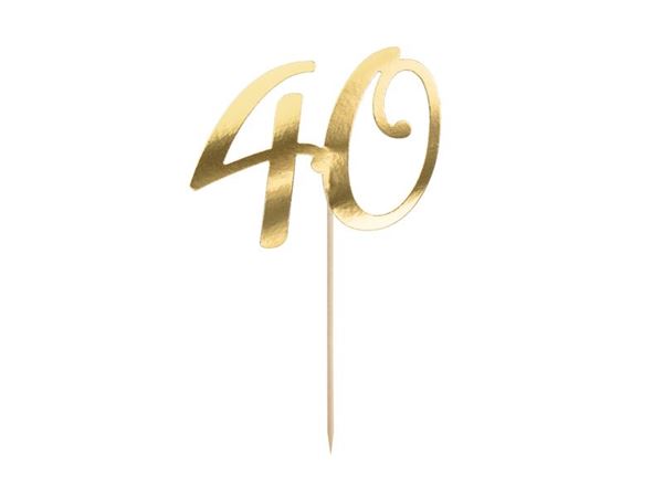 Imagen de Topper 40 Cumpleaños Dorado