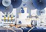 Imagen de Rosetones Marinero Azul (3 unidades)