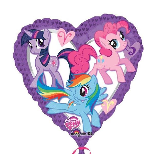 Imagen de Globo Corazón Mi Pequeño Pony (45cm)