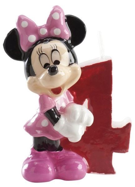 Imagen de Vela 4 Minnie Mouse Disney