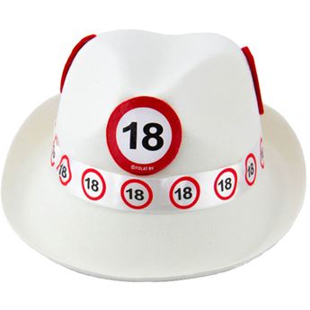 Imagen de Sombrero señal de tráfico de 18 Cumpleaños