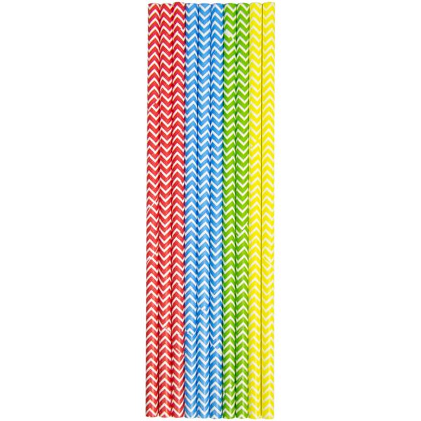 Imagen de Pajitas Rayas Multicolor papel (10)